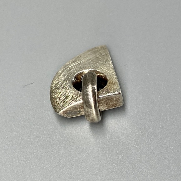 Vintage Modernist Sterling Silver OOAK Abstract Pendant - Picture 7 of 14